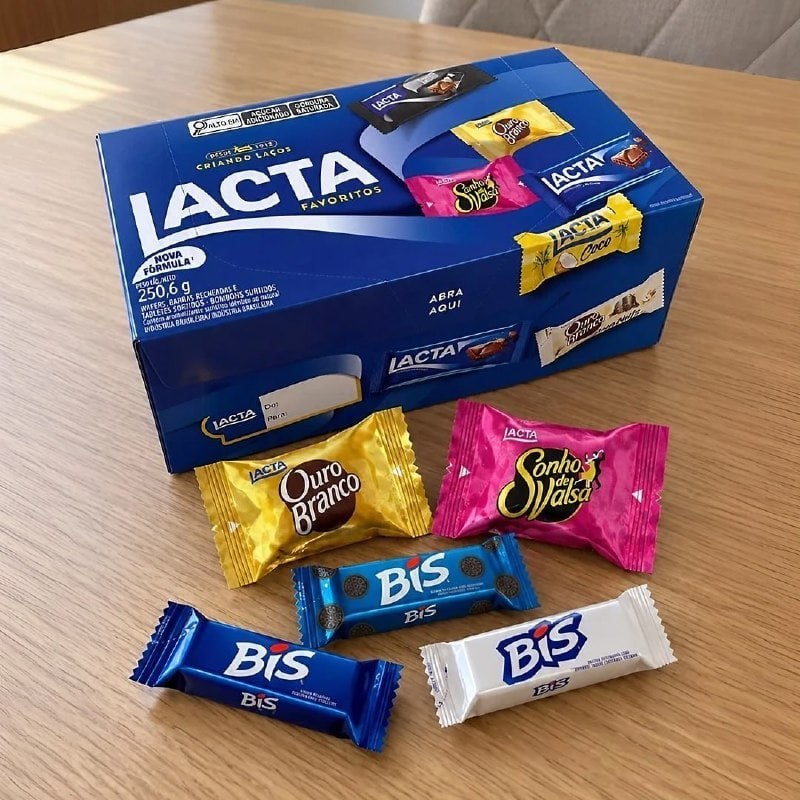 Lacta Favoritos - Caixa de variedades chocolates, 250,6g