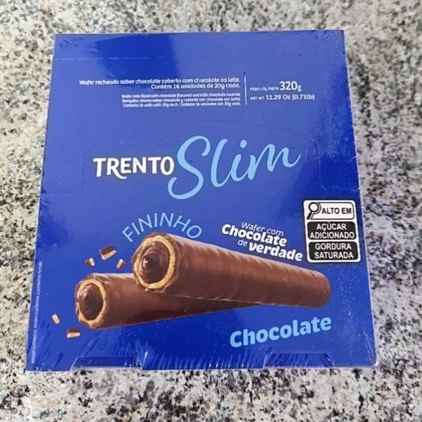 Chocolate Trento Slim Chocolate Com 16 Unidades De 20g