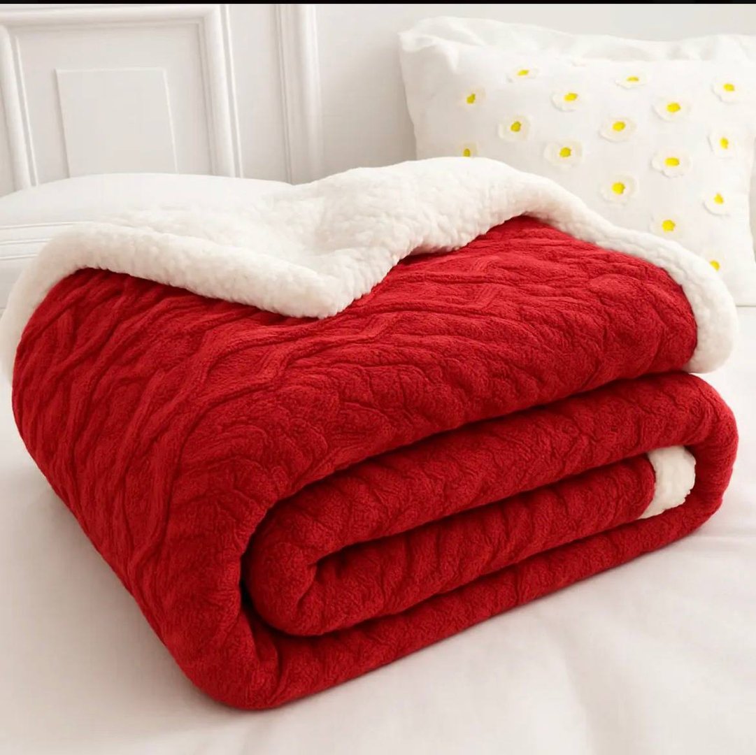 Cobertor Manta De Casal 2,00x1,80 Canelada Sherpa Cores