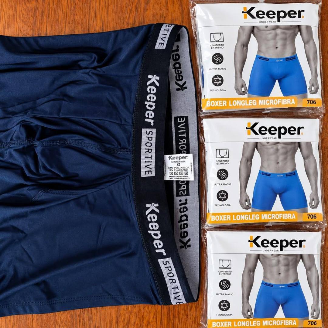 Kit 3 Cuecas Longleg Anti Assadura Masculina