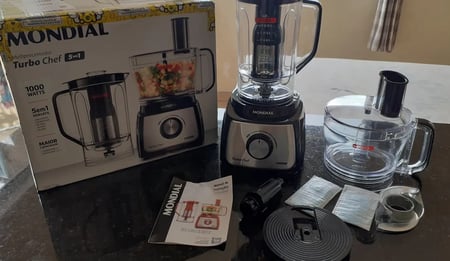 Multiprocessador Turbo Chef 5 em 1 Mondial 1000w