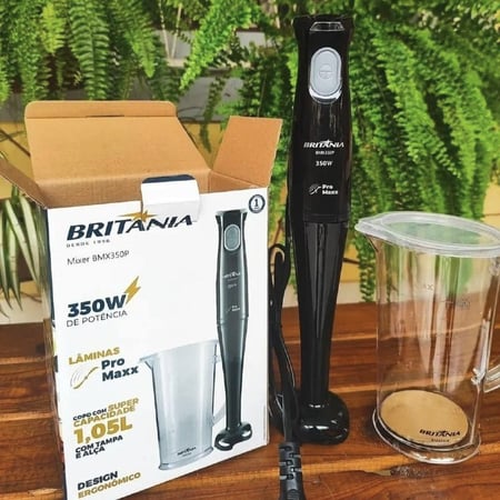 Mixer Britânia BMX350P 3 em 1 Preto 127V