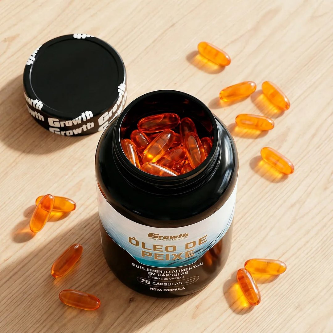 Omega 3 Óleo De Peixe 75 Softgel (caps) Growth Supplements