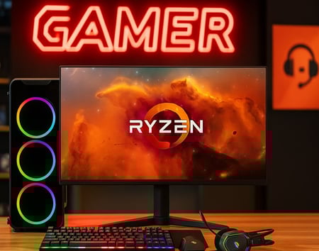 PC Gamer Completo AMD Ryzen 7 5700G, Gráficos Radeon VEGA 8, 16GB DDR4, SSD 512GB, Fonte 5...