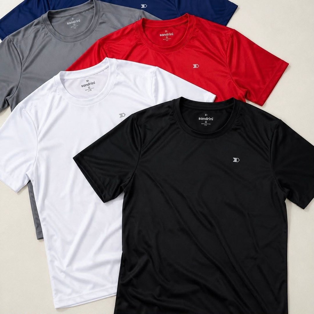 Kit 4 Camiseta Dry-fit Sandrini Masculina Academia