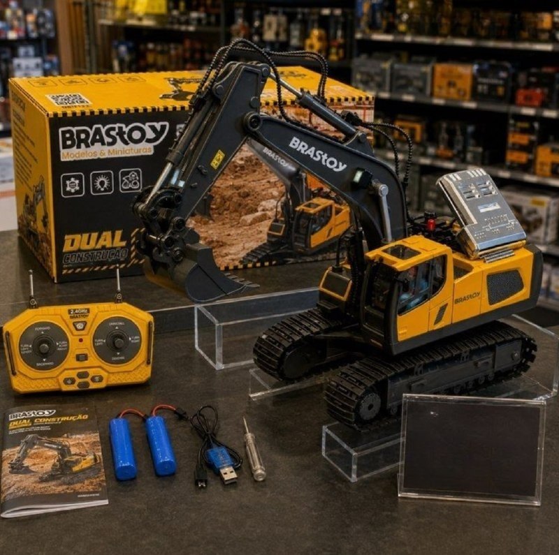 STEM Brinquedos Escavadeira de Controle Remoto - Caminhão de Construção de Controle Remoto...