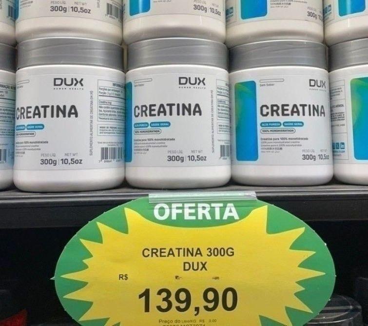 Creatina Dux Human Health 100% Monohidratada Sem Sabor 300g