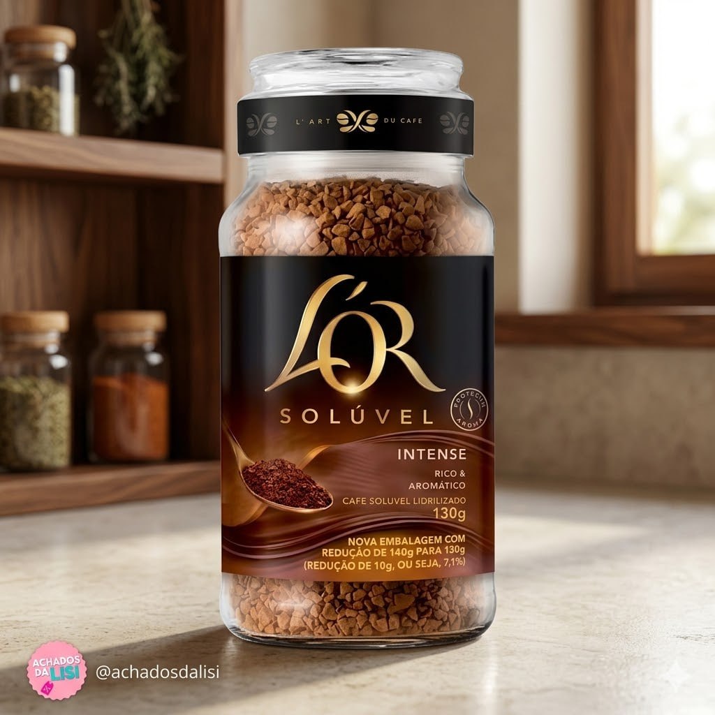 L'OR Café Solúvel Intense Pote De Vidro 130G