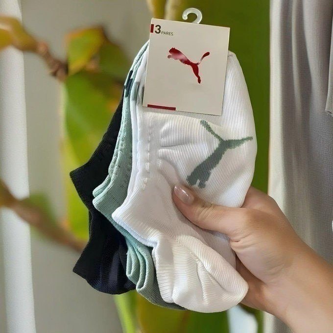 Kit 6 Pares Meias Invisível Puma Sapatilha Adulto Original