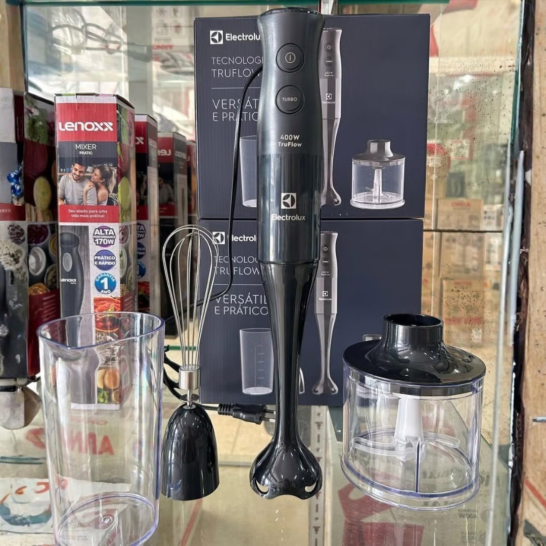 Mixer Electrolux 3 em 1 Preto 400W 2 Velocidades - 110v/220v