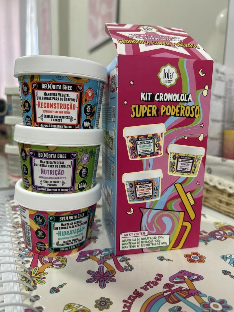 Lola Cosmetics Kit Cronograma Capilar Be(m) Dita Ghee - 3 Produtos