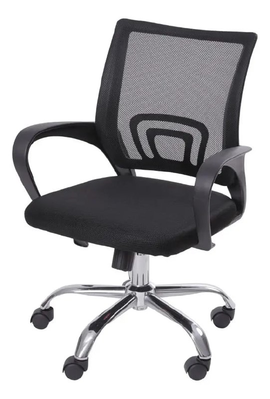 Cadeira De Escritório Giratória Or Design 3310 Preta Ergonomica