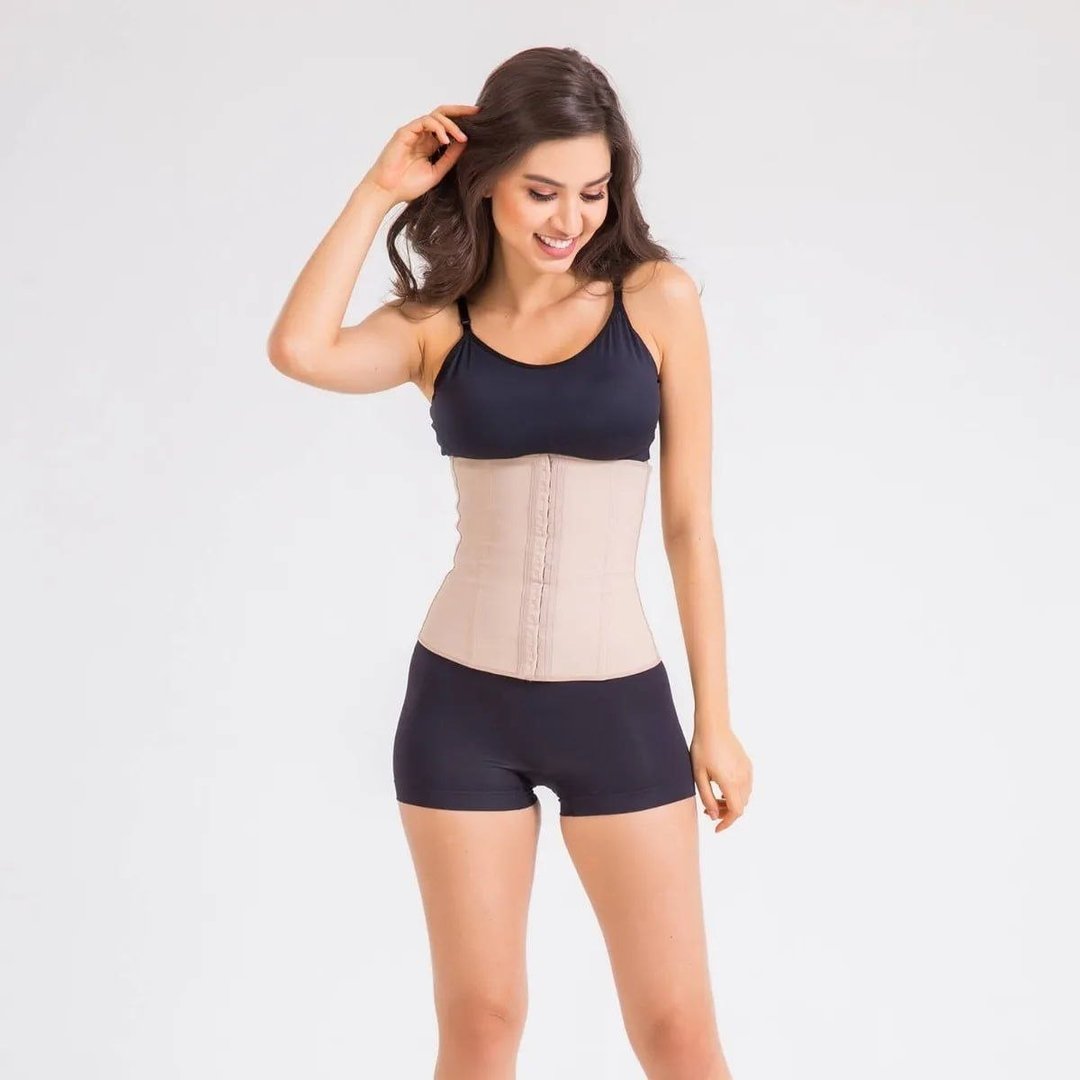 Cinta Modeladora Feminina Emborrachada Cotton Ref 404 Esbelt