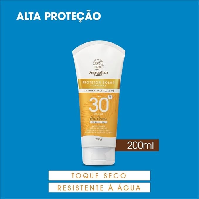 Protetor Solar Corporal Australian Gold 50432 Creme FPS 30 200g