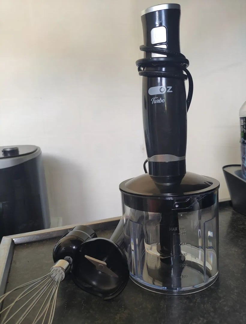 🤓Mixer Turbo Chef 3 Em 1 250w Misturador Triturador E Fuet Sem Fio Portátil Mx4000 Oz