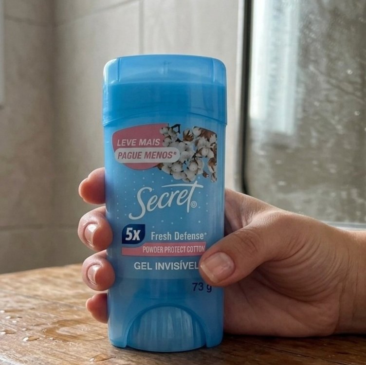 Secret Desodorante Antitranspirante em Gel Proteção de Algodão 73 g