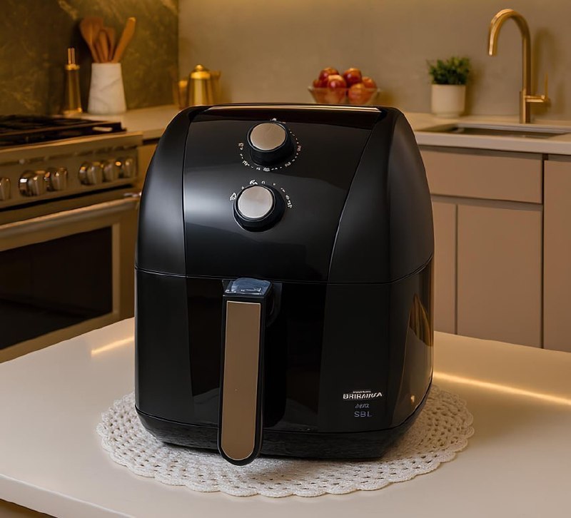 Air Fryer Britânia 5,5l 1500w Antiaderente Redstone Bfr50 127v Preto