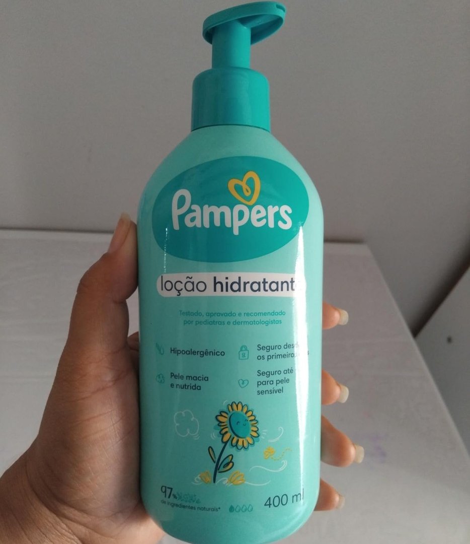 PAMPERS LOÇÃO HIDRATANTE Infantil CPO GIRASSOL Hipoalergênico - 400ml