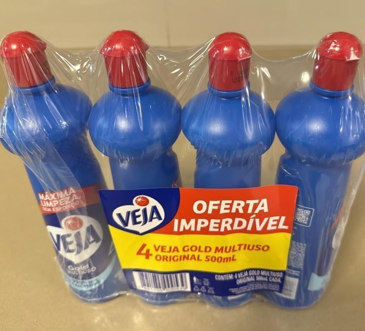Kit 4 Limpadores Veja Gold Multiuso Original 500ml