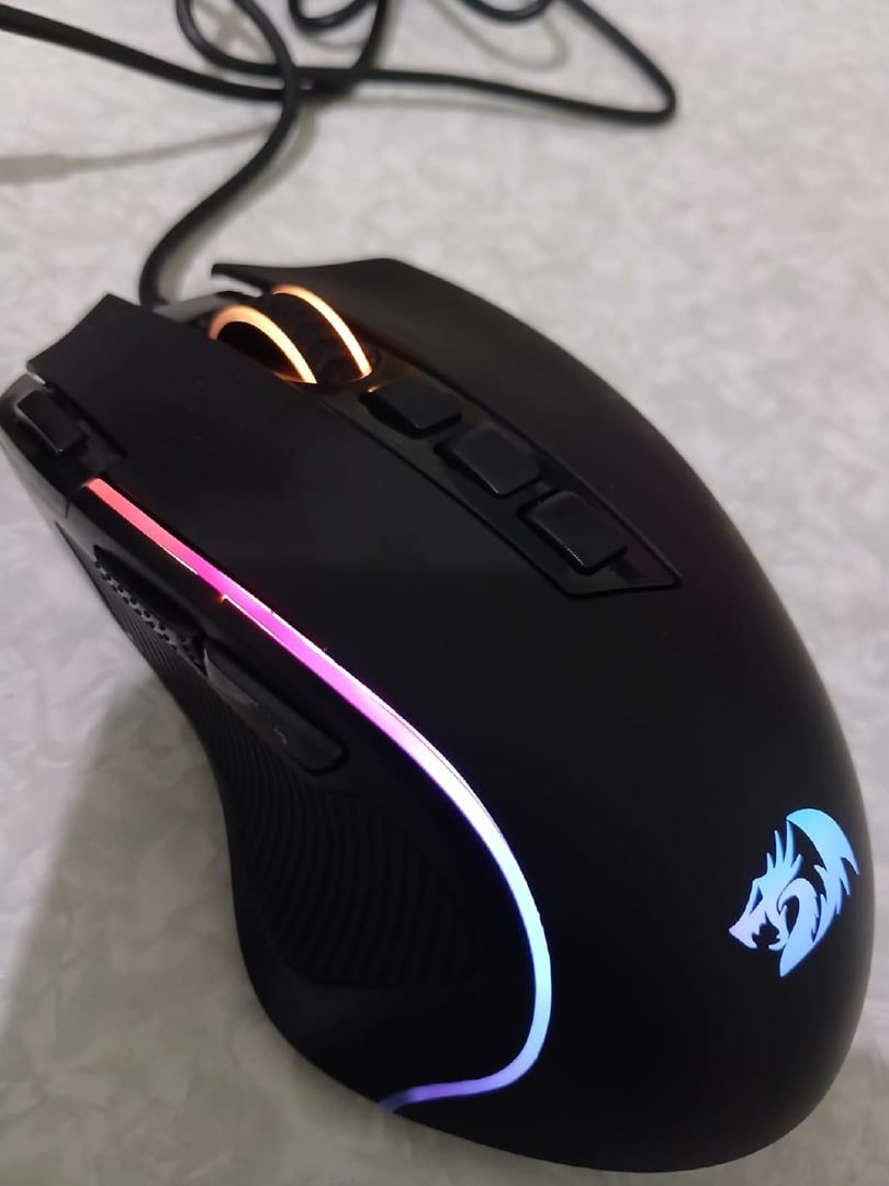 Mouse Gamer Redragon Predator RGB M612-RGB, Preto
