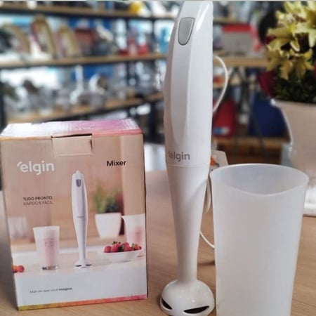 Mixer de Mão 200W Elgin Compacto e Leve, ergonômico e fácil de limpar Branco 110v