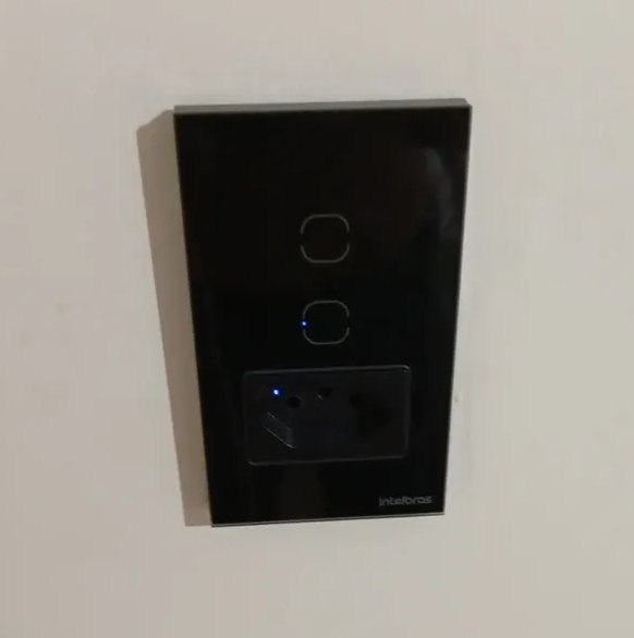 Tomada Com Interruptor Inteligente Wi-fi Etw 1021 Intelbras Preto - Bivolt