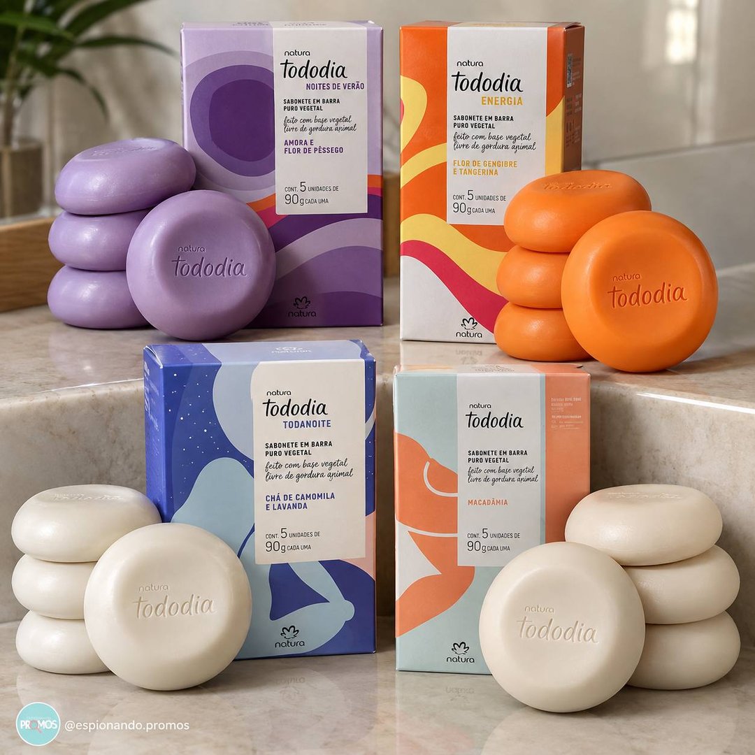 Kit Sabonetes em Barra Tododia com 4 Caixas