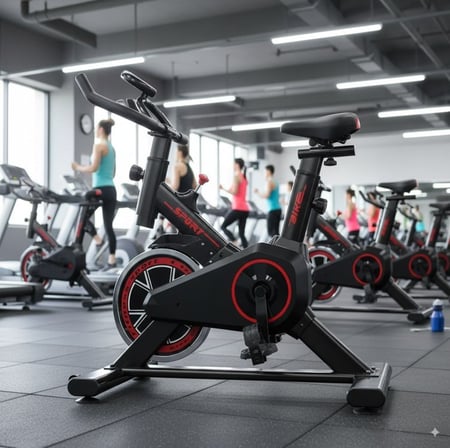 Bicicleta Ergométrica Bike Academia Spinning X11 Cor Preto E Vermelho