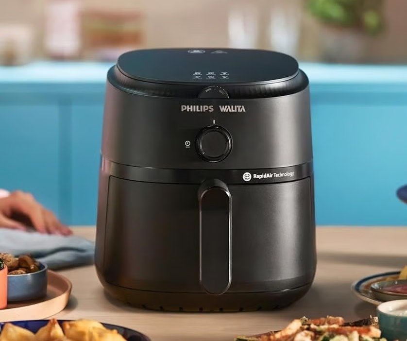 Fritadeira Elétrica Air Fryer Philips Walita 6,2L Série 1000 Tecnologia RapidAir c/ Timer - 220v