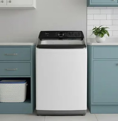 Lavadora de Roupas Midea 12kg 10 Programas de Lavagem Branco Wave Impeller MAV04W120/WKBR0...