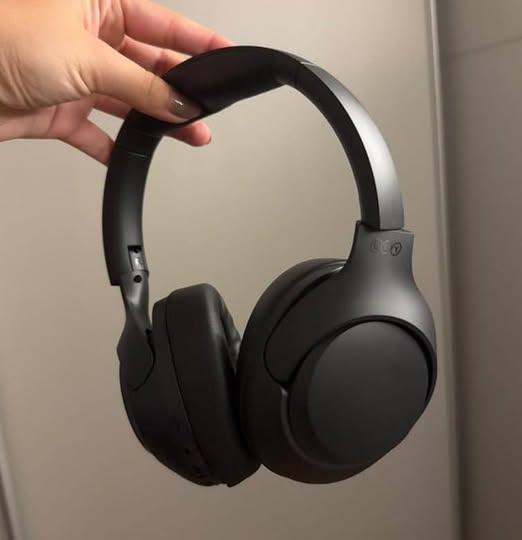 🤓Headset Qcy H3 Anc Adaptativo Bluetooth 5.3 Multiponto 60h Cor Preto