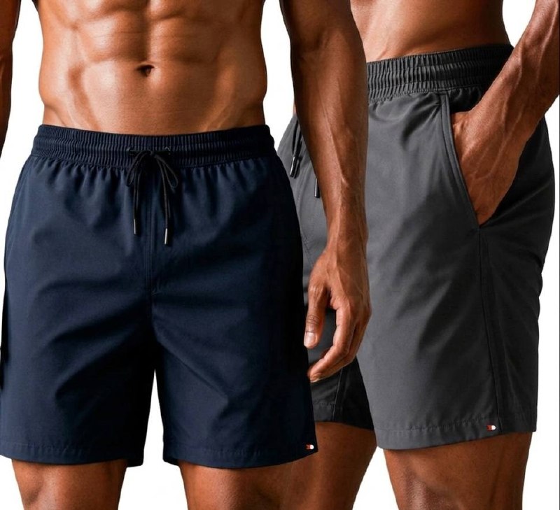 Kit 2 Shorts Bermuda Tactel Elástico Sandrini Academia Sport