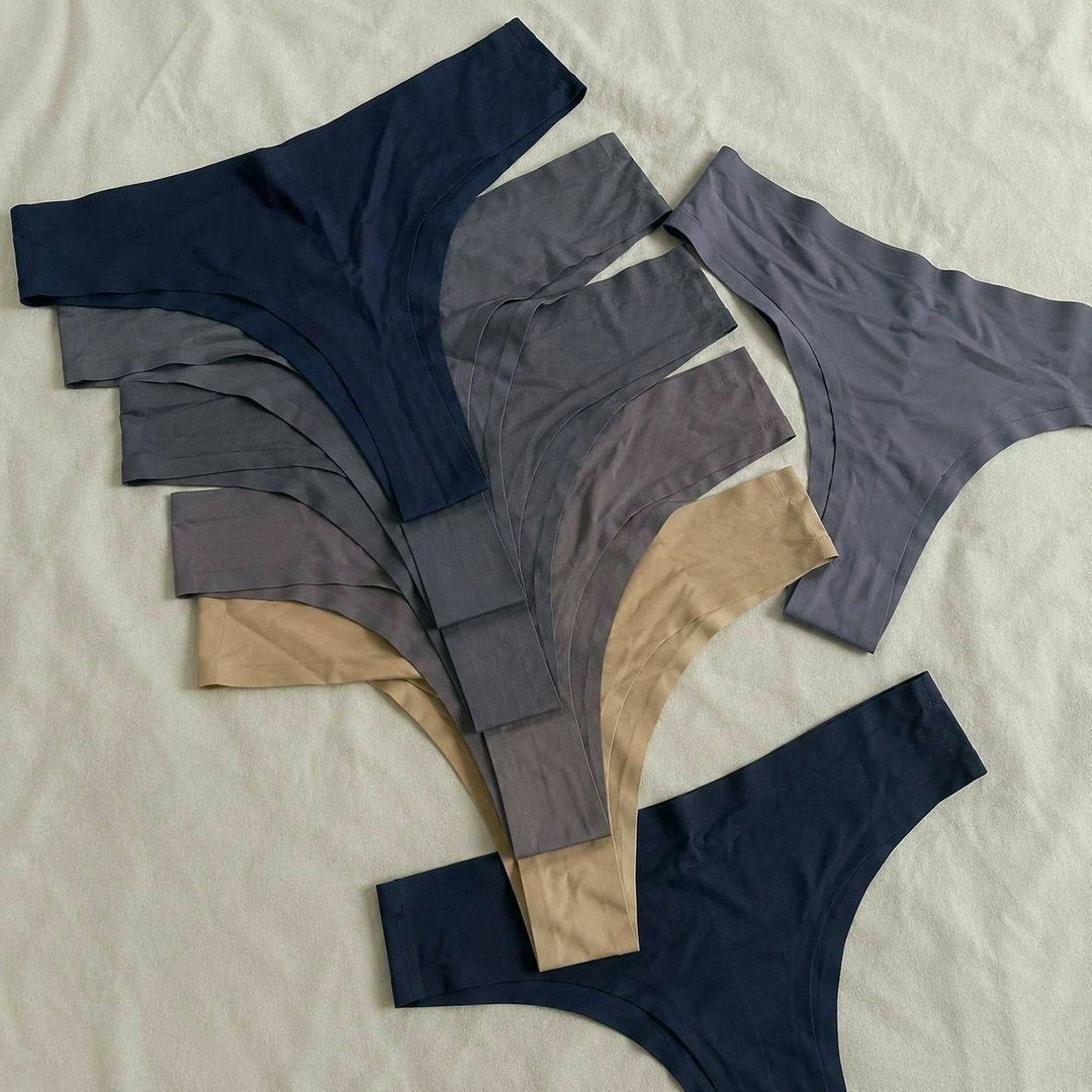 Kit 10 Calcinhas Tanga Sem Costura Premium Conforto