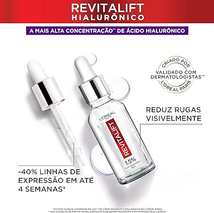 Sérum Preenchedor Facial Anti-idade L'Oréal Paris Revitalift Hial...