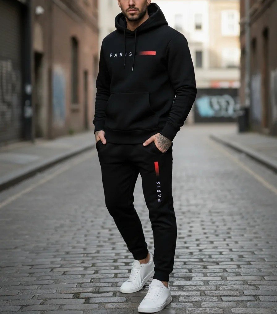 Conjunto Moletom Paris Blusa e Calça Tam. P ao GG - 6 cores