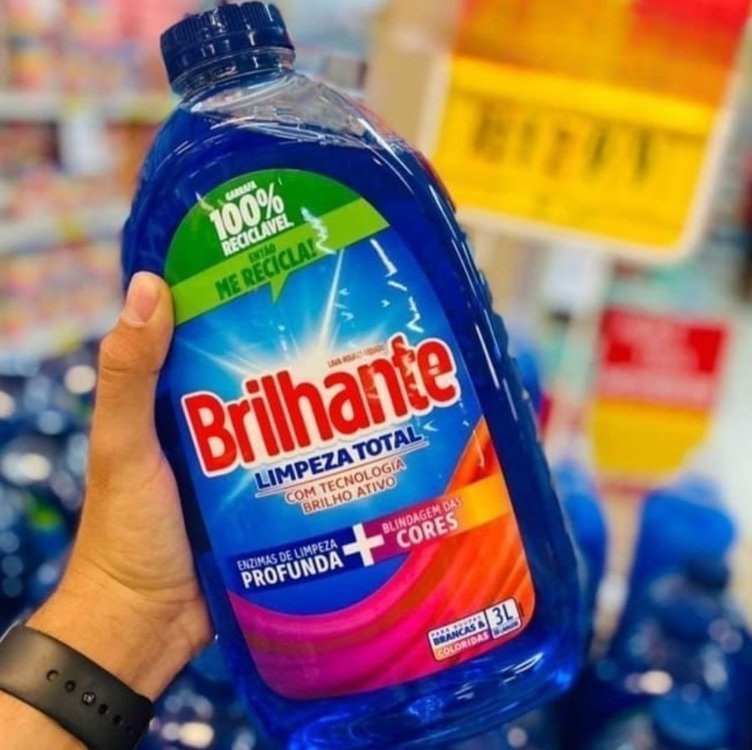 Brilhante Limpeza Total - Lava Roupas Líquido 3L