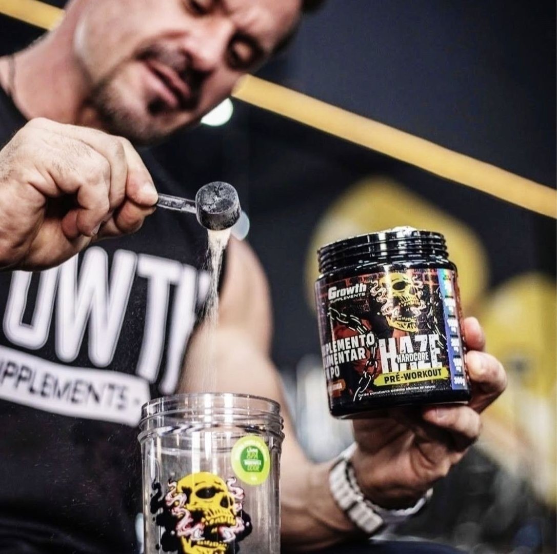 Pré-treino Haze Hardcore 300g Growth Supplements - Laranja