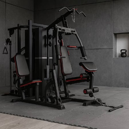 Multi Estação De Musculação 5 Frentes Completa Bonafit + 40 Opções de Exercícios
