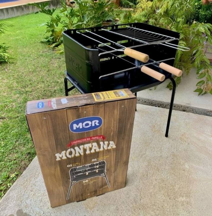 Mor Montana 64x54cm Churrasqueira Preto De Aço