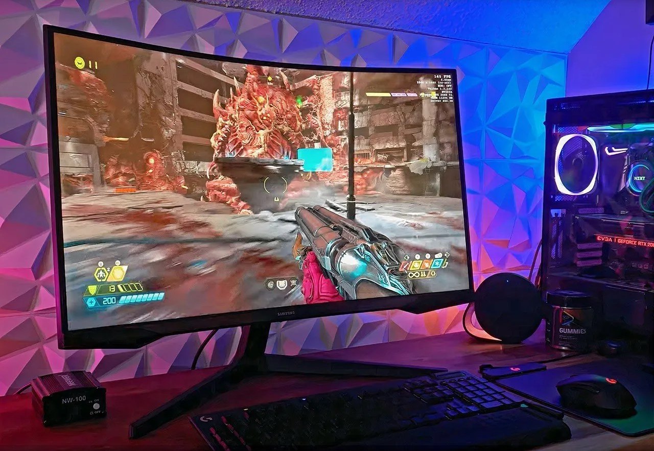 🤓Monitor Gamer Samsung Odyssey G5, 27 , Qhd, 165hz Cor Preto