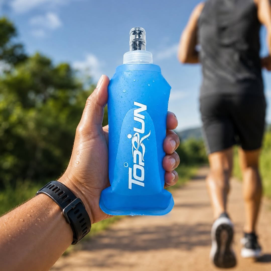Garrafa Hiratação Silicone Top Run 500ml