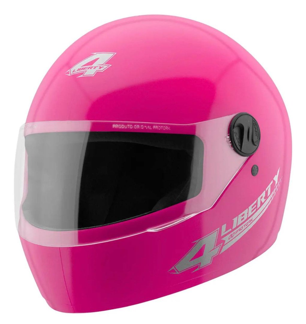 Capacete para moto integral Pro Tork Liberty Four CAP-35VM rosa sólido tamanho 58
