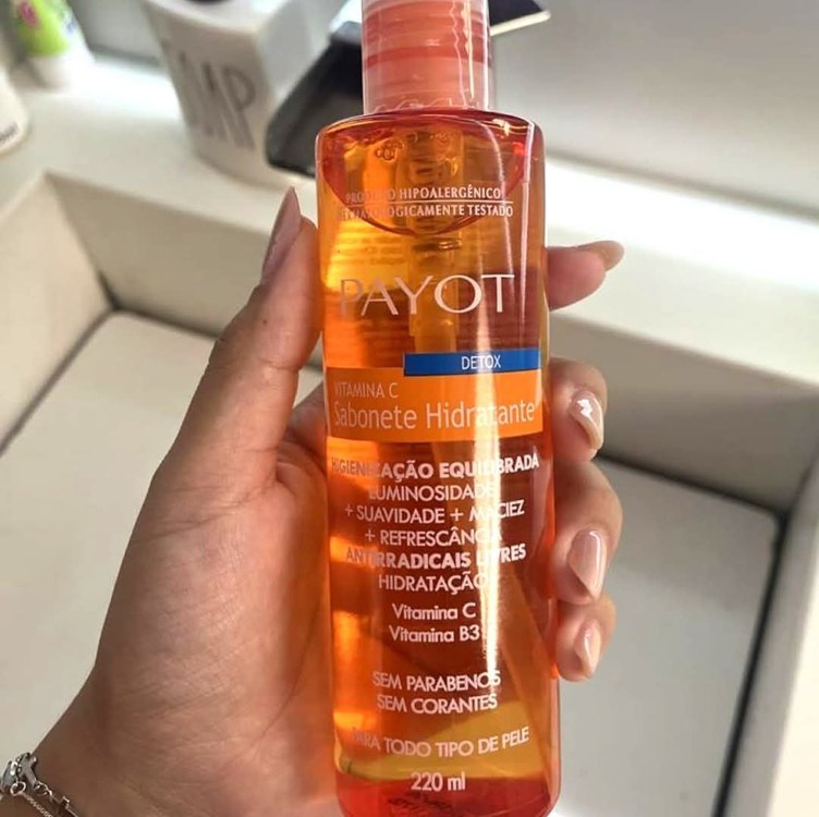 PAYOT Sabonete Liquido Detox, Vitamina C, 220 Ml