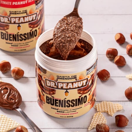 Dr. Peanut Pasta de Amendoim Sabor Bueníssimo, Pote 600G