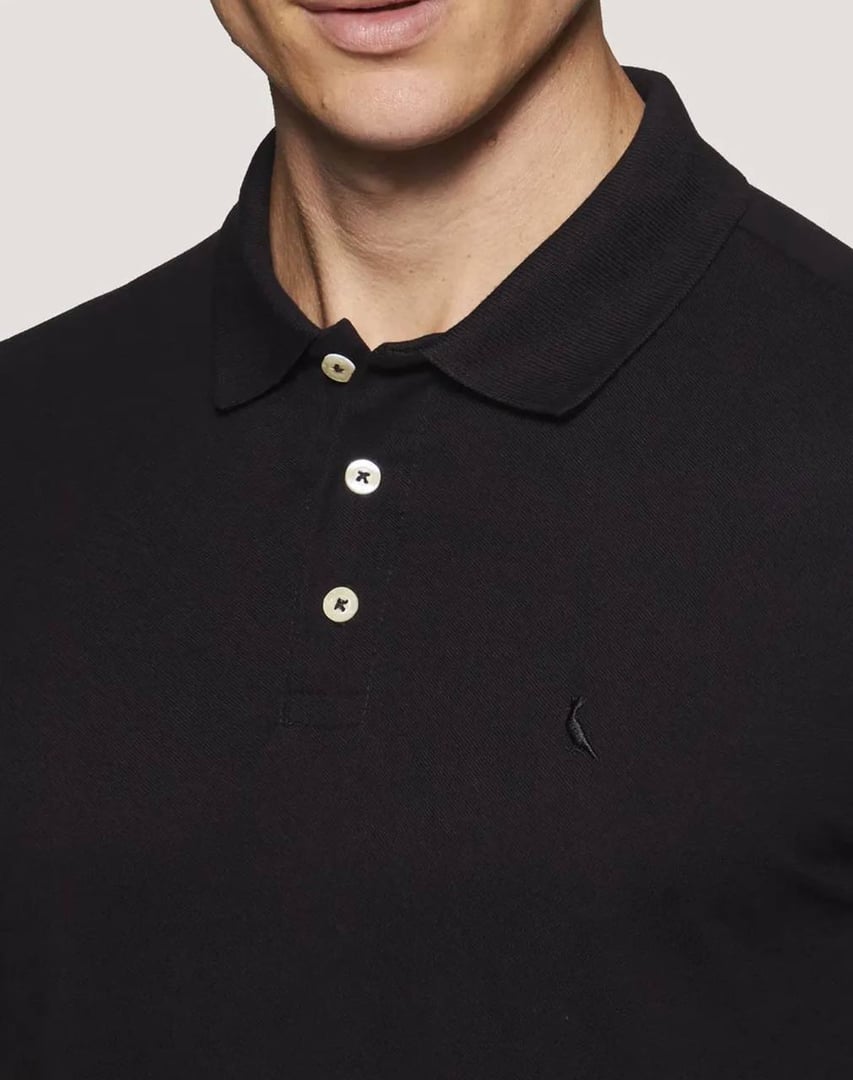 Camisa Polo Piquet Classica Reserva Masculina Adulto Preto N/a M Lisa