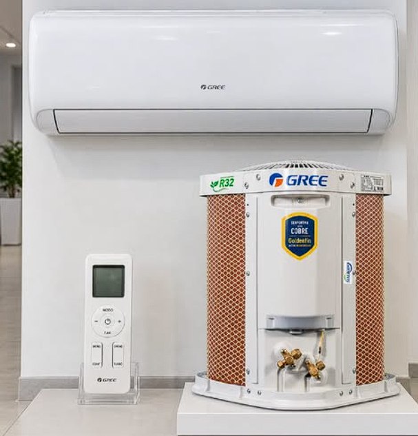 Ar Condicionado Split Hi Wall - Inverter R-32 G-classic Gree 9.000 BTUs Quente/Frio Monofásico