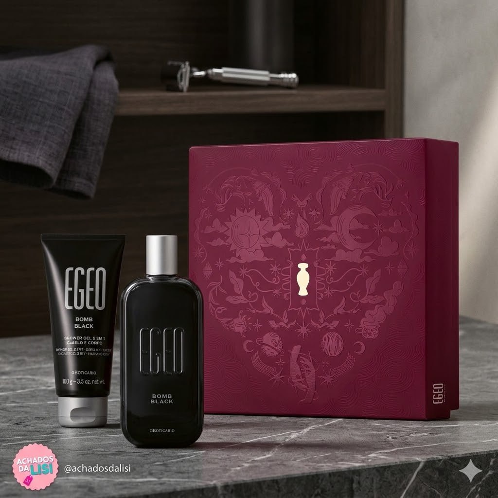 Kit Presente Dia Dos Namorados Egeo Bomb Black (2 itens)