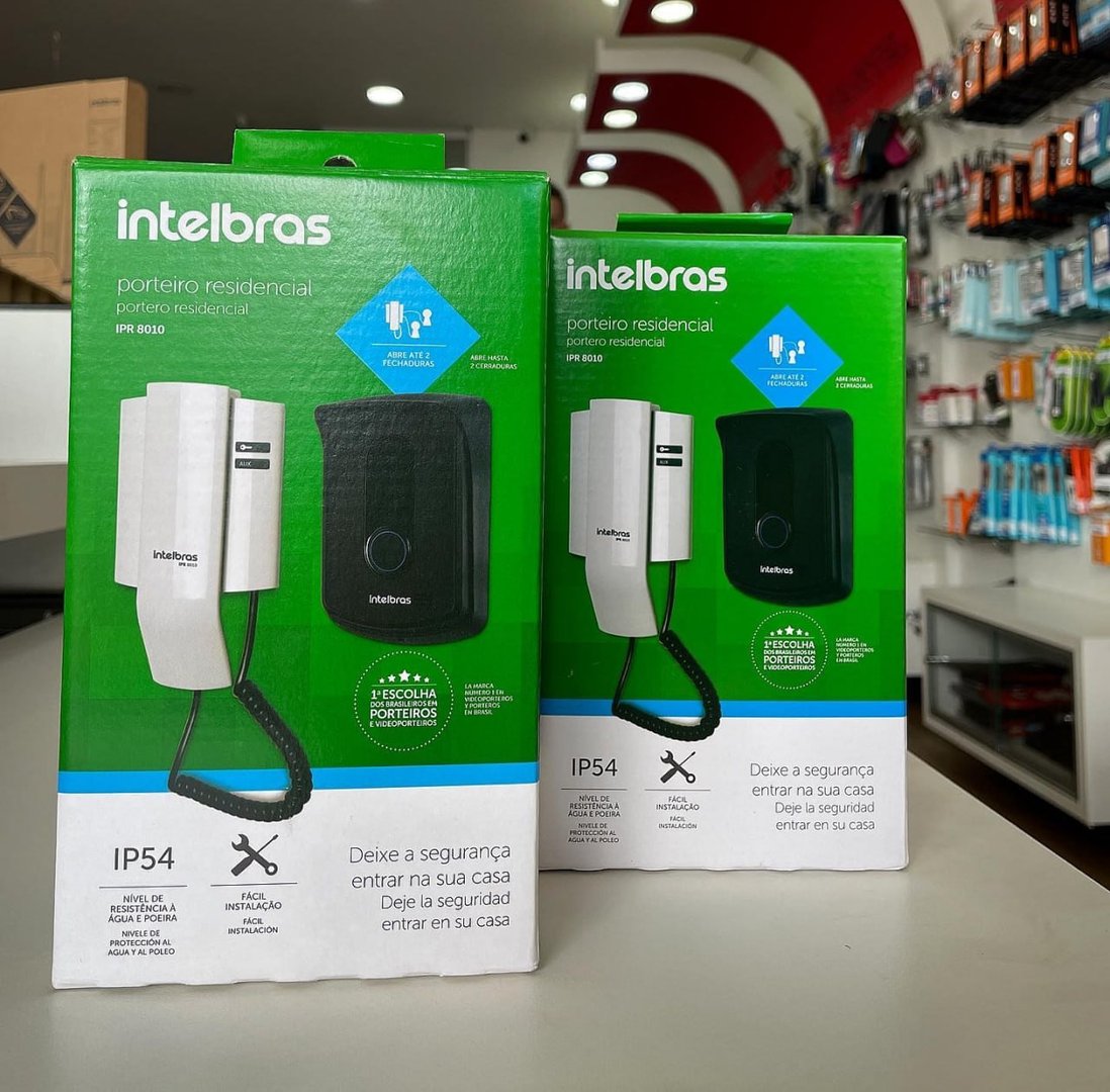 Porteiro Residencial Ipr 8010 Preto/branco Intelbras
