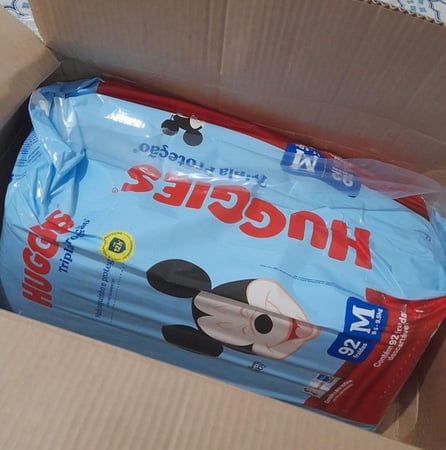 Pacote Huggies Fralda Tripla Proteção M - 92 Unidades