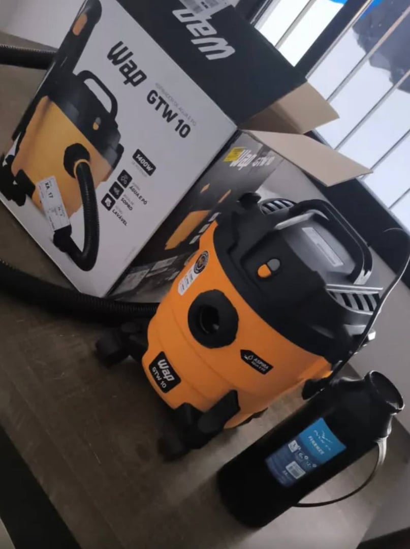 Aspirador De Pó E Água Wap Gtw 10 Compacto 1400w 10 Litros Amarelo/preto 127v